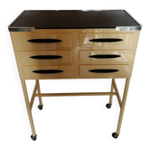 Small console/cabinet serving table from a dental/medical practice from the 1950s.