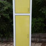 Vintage storage cabinet formica yellow