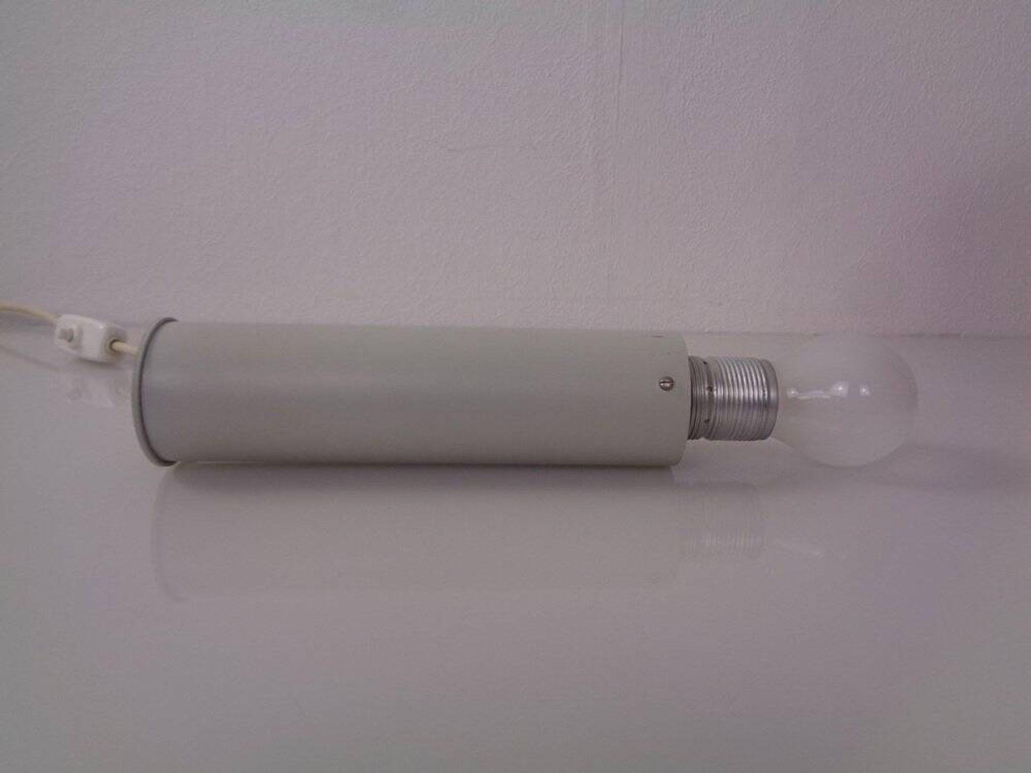 Minimalist table lamp in aluminium, Germany, 1960s