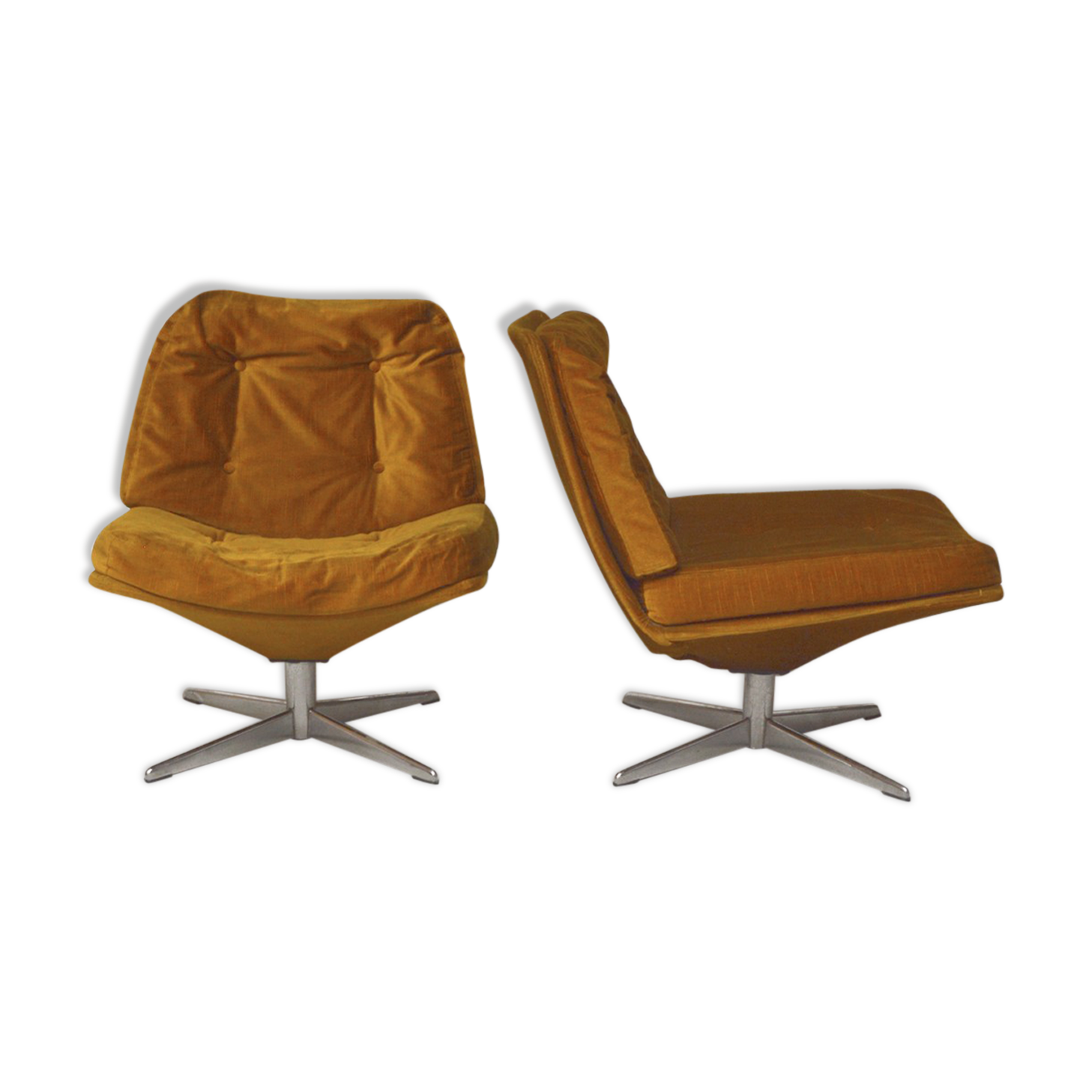 Pair of swivel chairs, 1970
