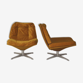 Pair of swivel chairs, 1970