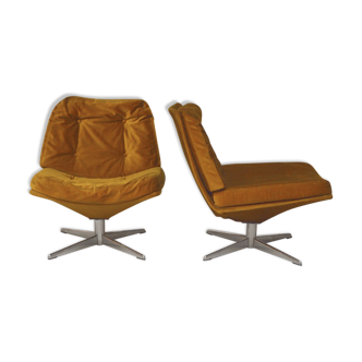 Paire de fauteuils pivotants, 1970