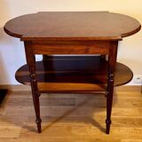 Console in rosewood and burl, early 20th century