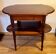 Console in rosewood and burl, early 20th century