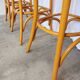 Set of 4 Vintage Bentwood High Pub Chairs with Armrests / Natural Wood Colo
