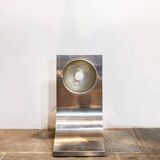 Lampadaire Space Age en acier inoxydable, style Michel Boyer, années 1970