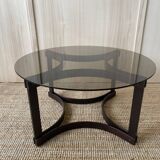 Glass & wood coffee table - Ingmar Relling