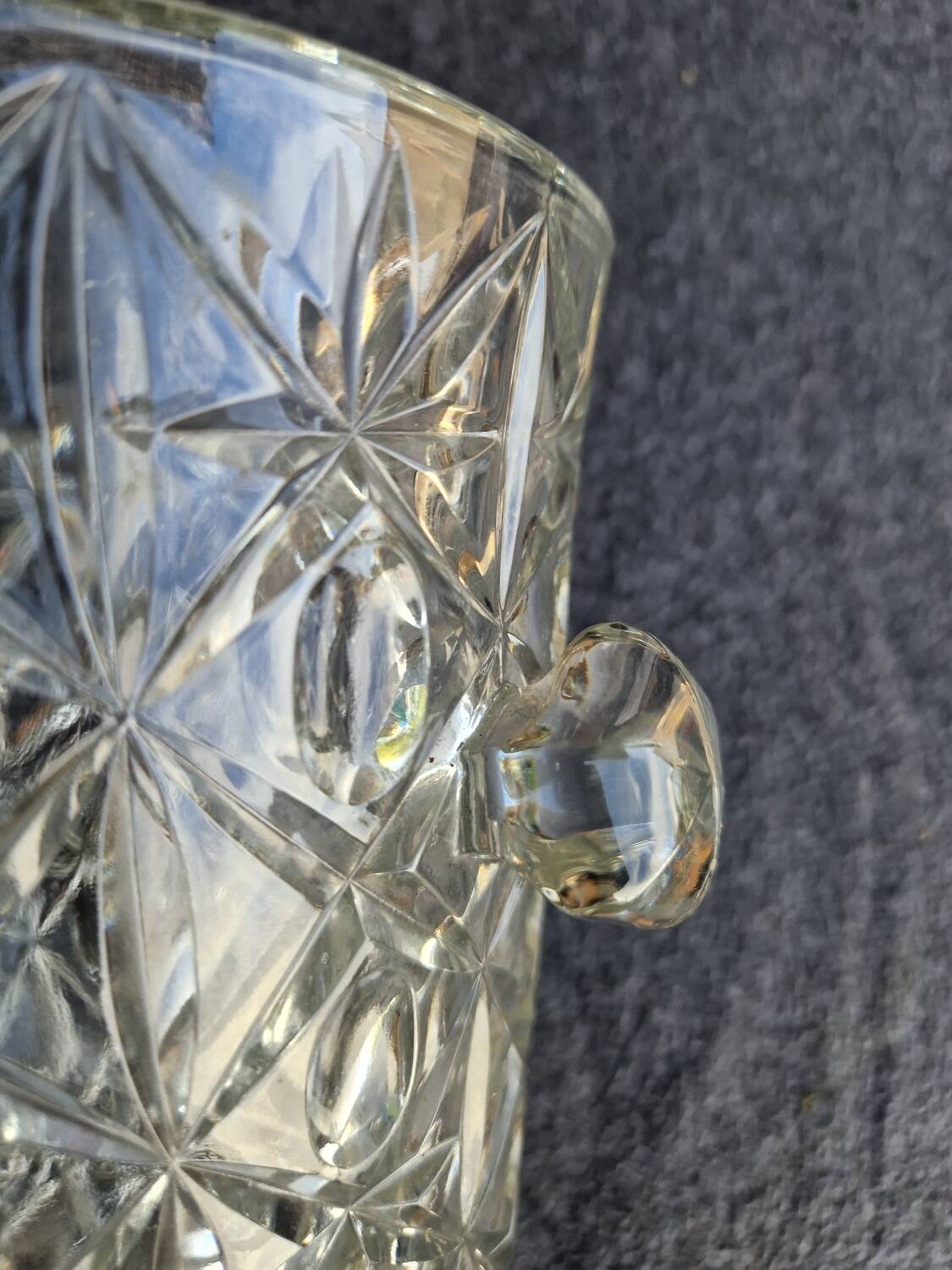 70s/80s glass champagne bucket