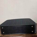 Tartan check suitcase