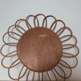 Rattan mirror, 60s