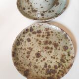 Series of stoneware cups and saucers