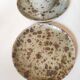 Series of stoneware cups and saucers