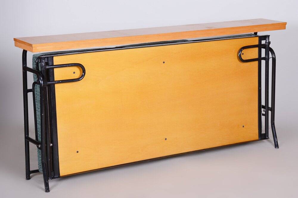 Brown & Blue Bauhaus Sofa, Czechia, 1930s