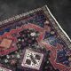 Handwoven Afshar oriental rug, Middle East, 1950s