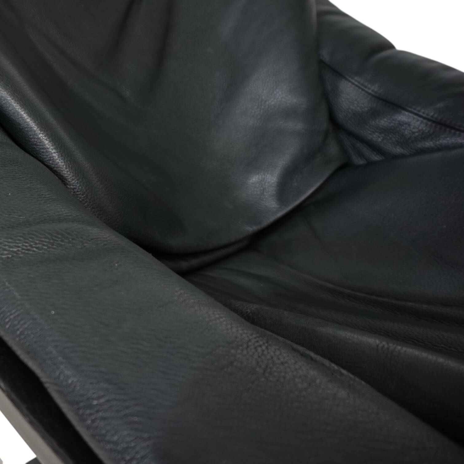 Nelo Kroken leather lounge chair by Åke Fribytter, 1970