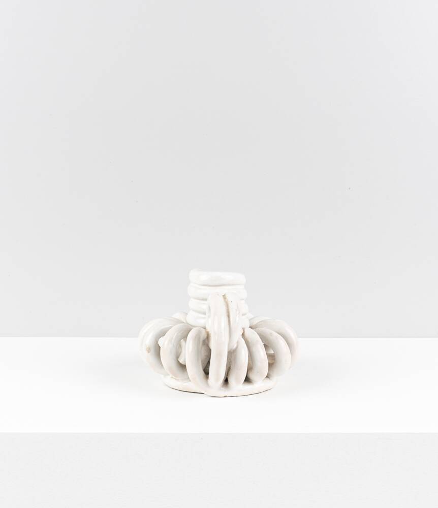Vintage ceramic candle holder, circa 1950