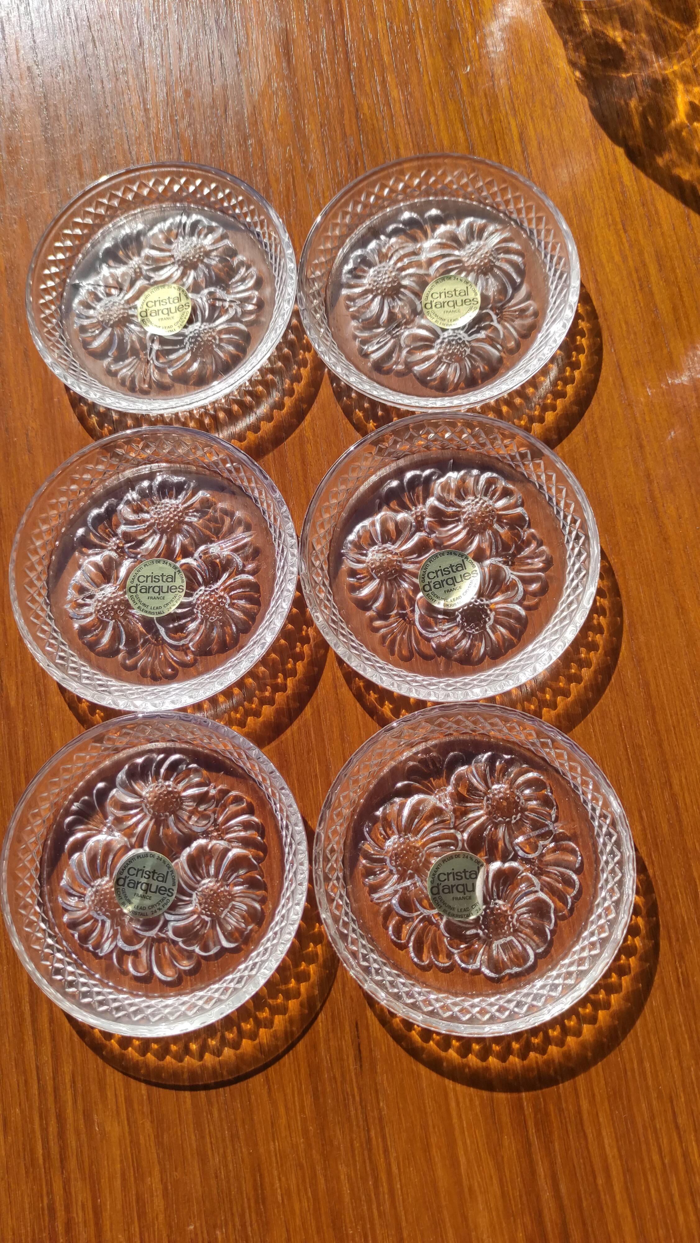 Vintage crystal coaster