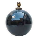 Black opaline lamp foot design 60's