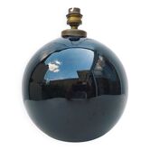 Black opaline lamp foot design 60's