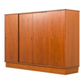 Danish large mid century teak wardrobe, 1960s