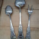 Ménagère ancienne 49 pièces en métal argenté