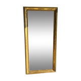 Golden rectangular mirror 150x31cm