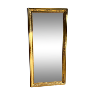 Miroir rectangulaire doré 150x31cm