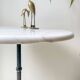Authentic Parisian Bistro Table - Marble and Cast Iron, 1920s Style