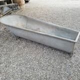 Old zinc bathtub