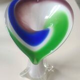 Vase Soliflore Fleur d Arum Design en verre d Art soufflé Murano/Jack in the Pulpit. Haut 20 cm