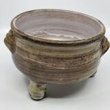 Jacques Pouchain tripod pocket emptier, Dieulefit workshop, French ceramics 1960