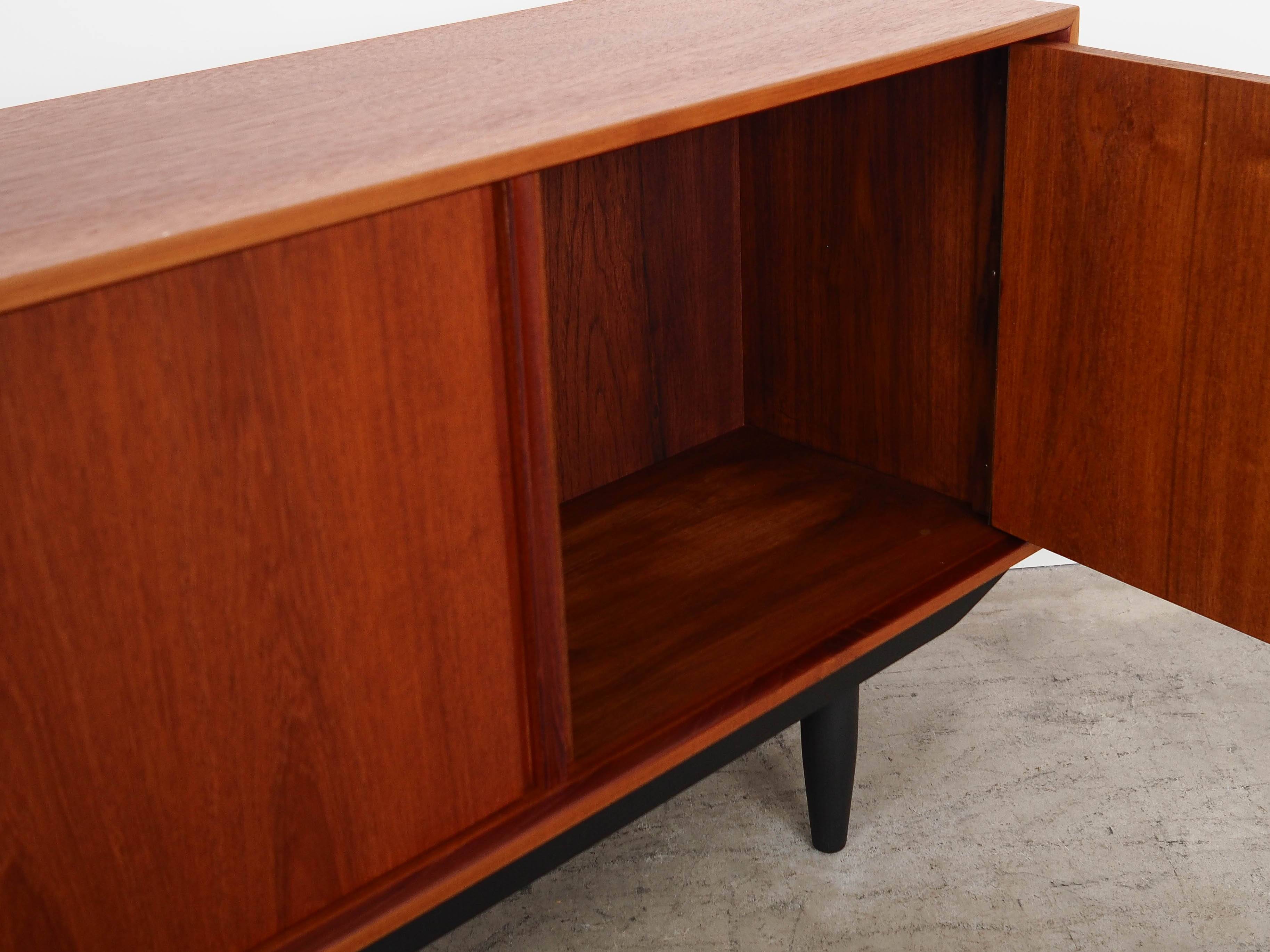 Teak sideboard, Danish design, 1960s, manufactured in Denmark