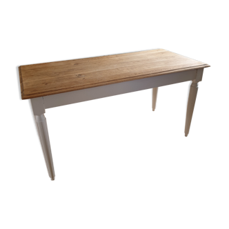 Table oak feet turned