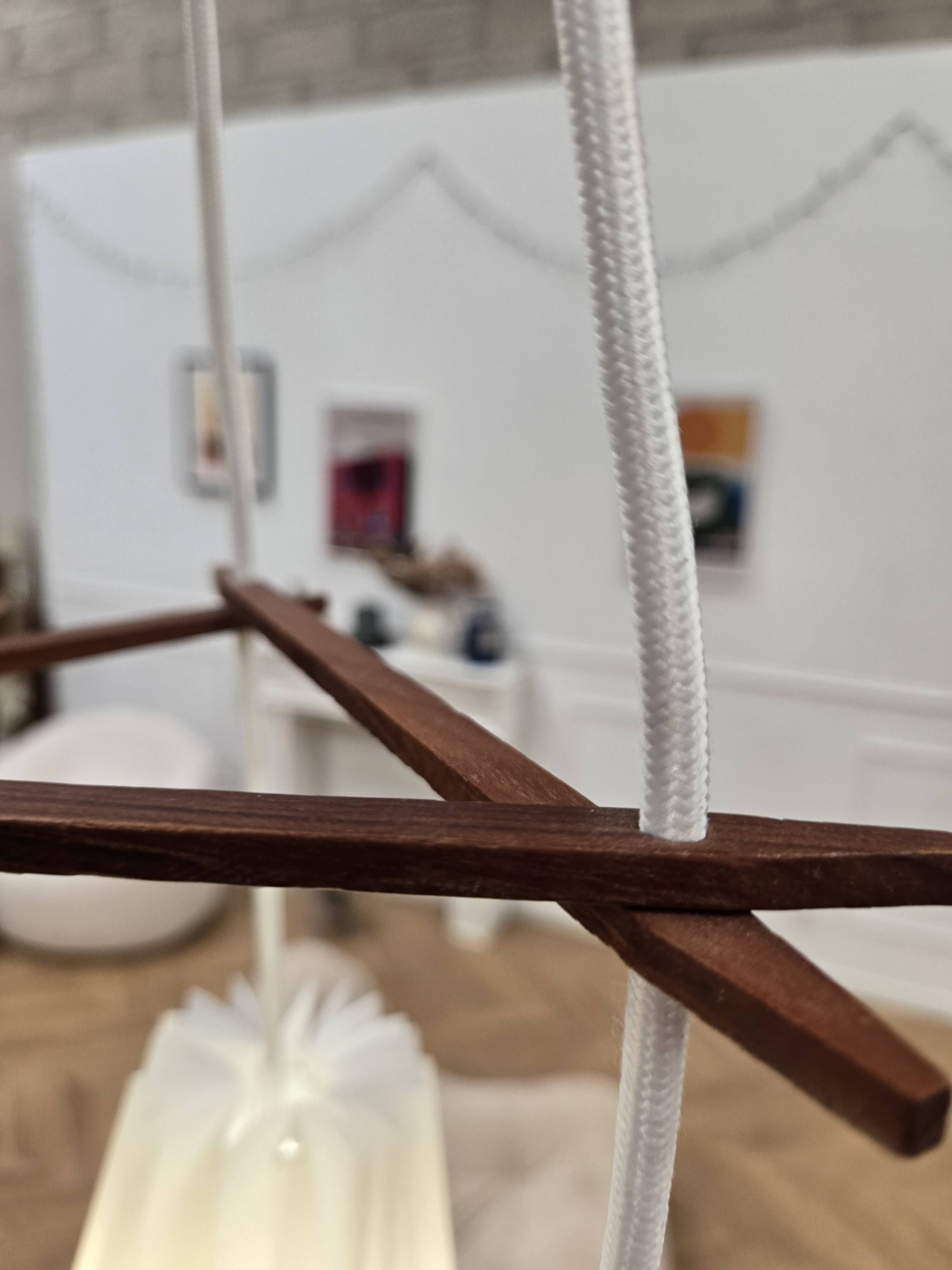 Scandinavian three-light suspension