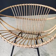 Mid-Century Modern Bamboo Lounge Chair, France, 1950s