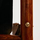 Hungarian calf leather lounge chair