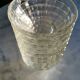Lot de 10 coupelles anciennes en verre à facettes