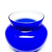 Postmodern vase, blue glass, Poland, 1970s