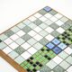 Mosaic tray with stoneware tiles in wooden frame, Bauhaus, 1970s