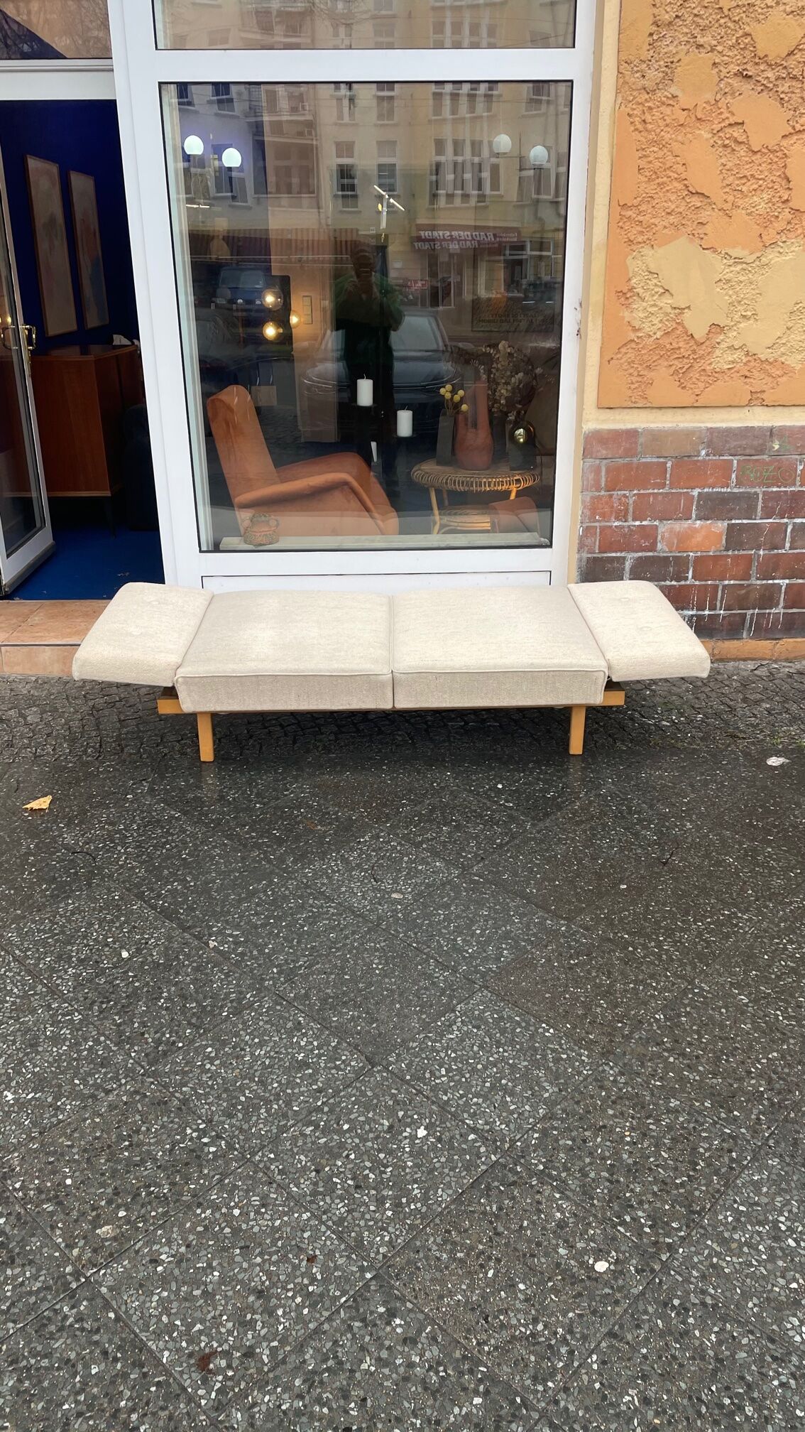Daybed 2-seater 60s Scandinavian style