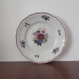Assiette fleurie sarreguemines