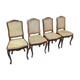 Série de 4 chaises style Louis XV