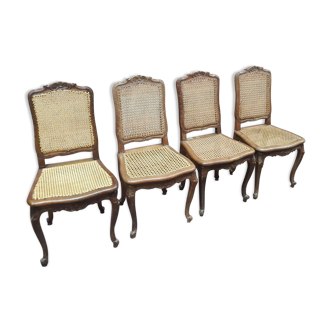 Series of 4 Louis style chairs 15