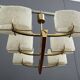Pendant lamp 6 plastic shades 1960s