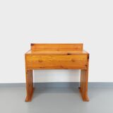 Vintage pine desk with sled legs from the 70s and 80s