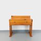 Vintage pine desk with sled legs from the 70s and 80s