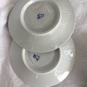 Breakfast coquetiers and porcelain plates