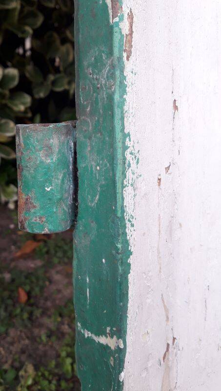 Door H186.5xW75cm with 18th century interior molding