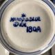 Vintage Dutch Delft Blue earthenware service for 5 cups and saucers.