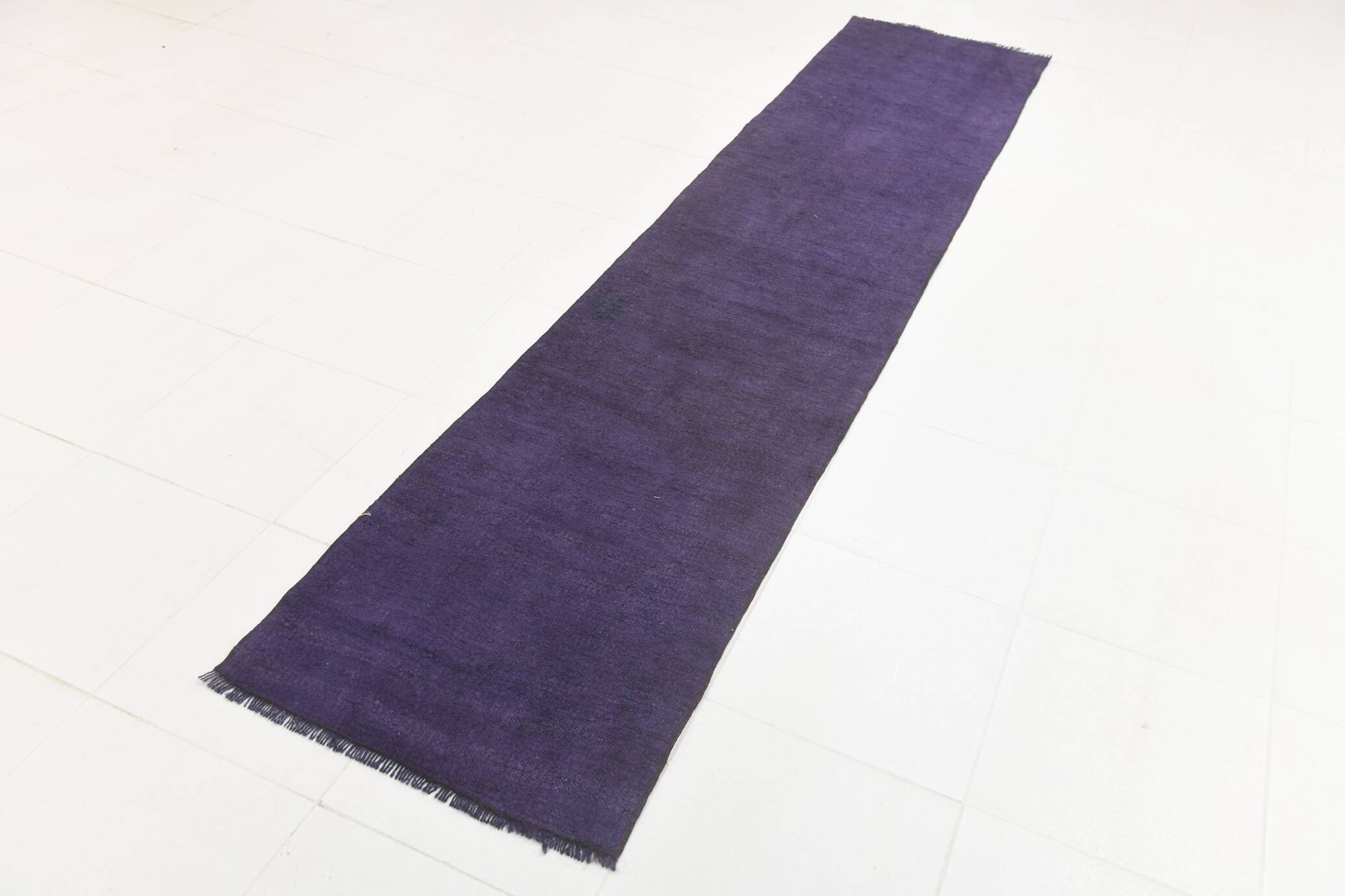 2x10 Purple Contemporary Vintage Runner Rug, 67x311Cm